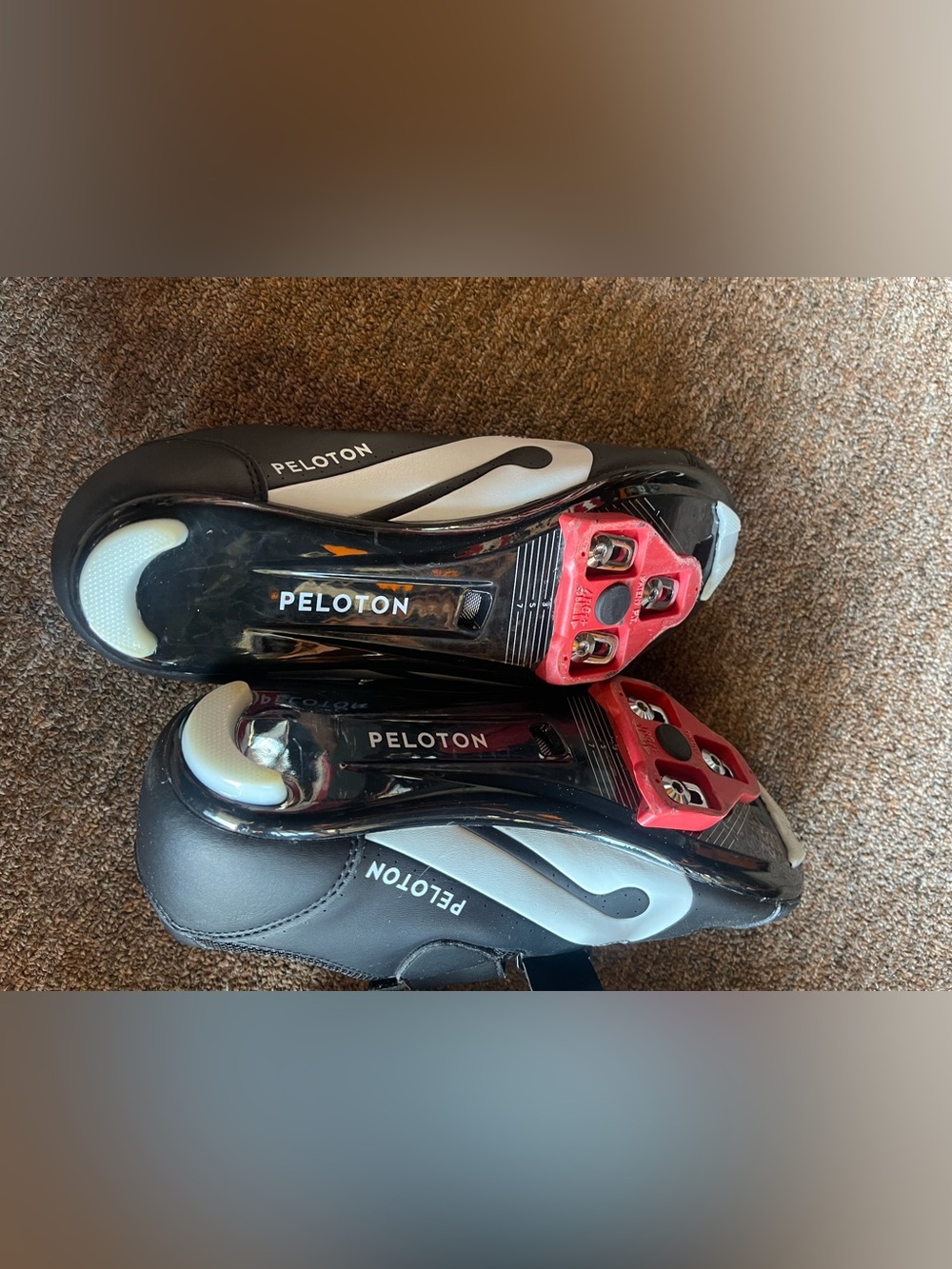 Peloton Black White Cycling Shoes (EU 41 or US 10)